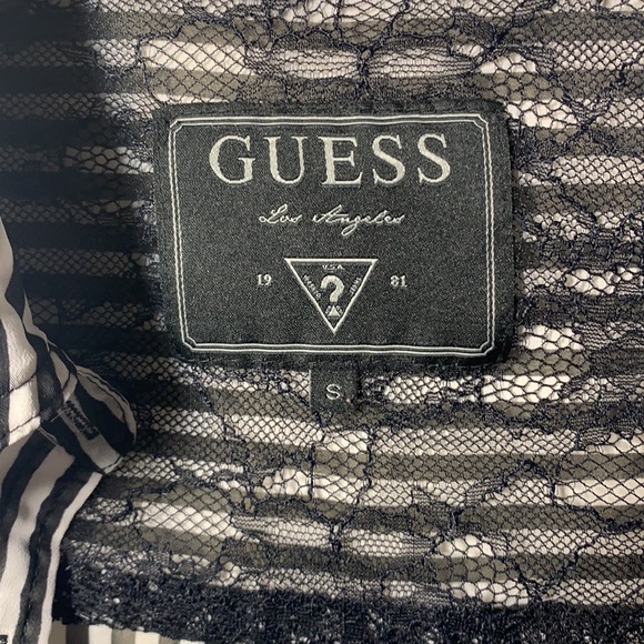 Guess striped button up blouse - Picture 2 of 2